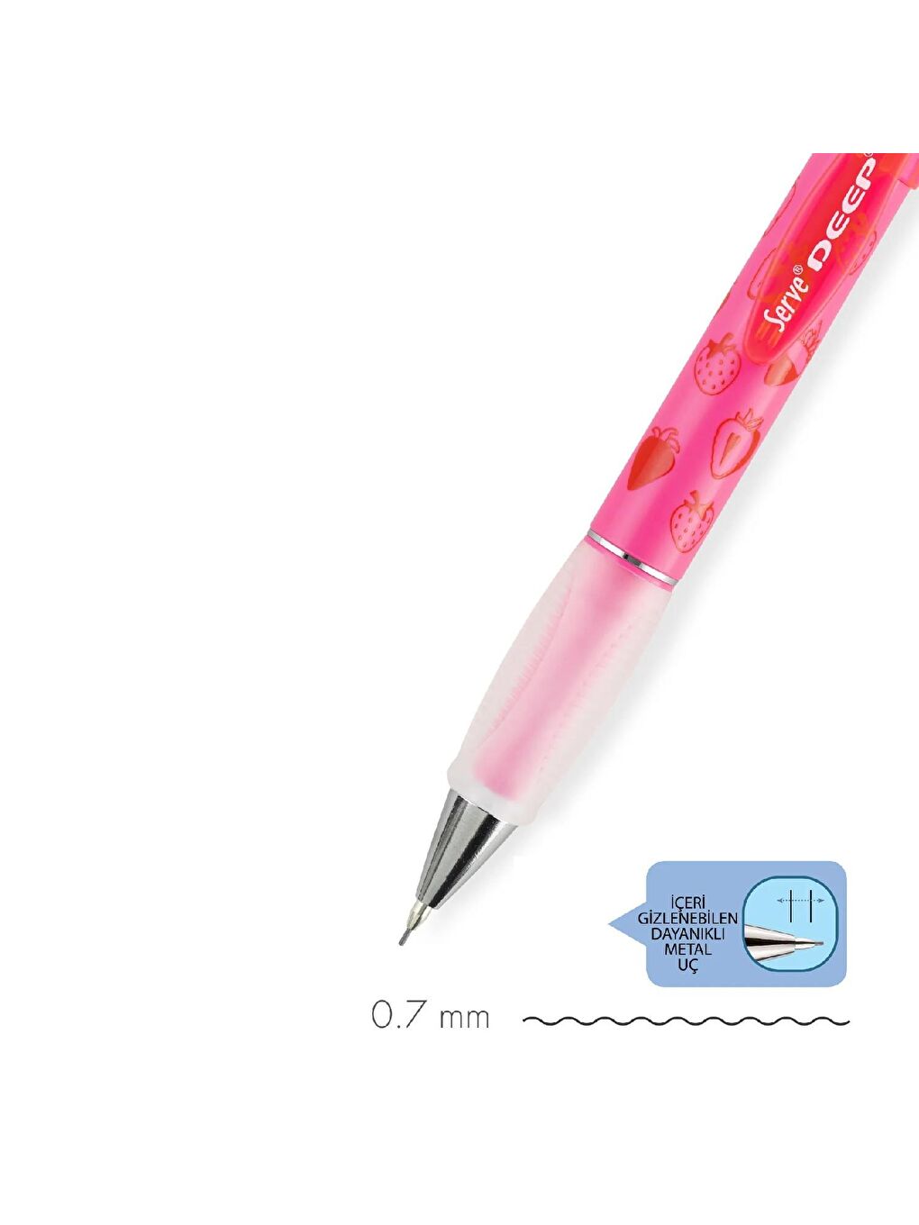 Deep Mekanik Versatil Kalem Meyve Temalı 0.7-2