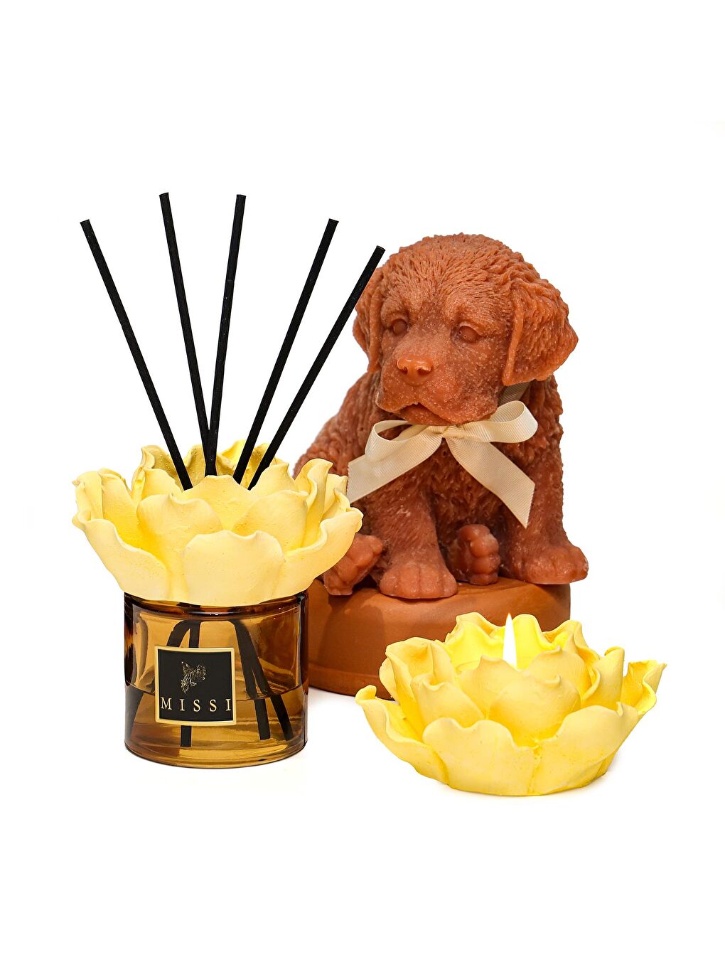 Kahverengi Aura Collection Oda Kokusu & Mumluk Set - Oud Vanilya-2