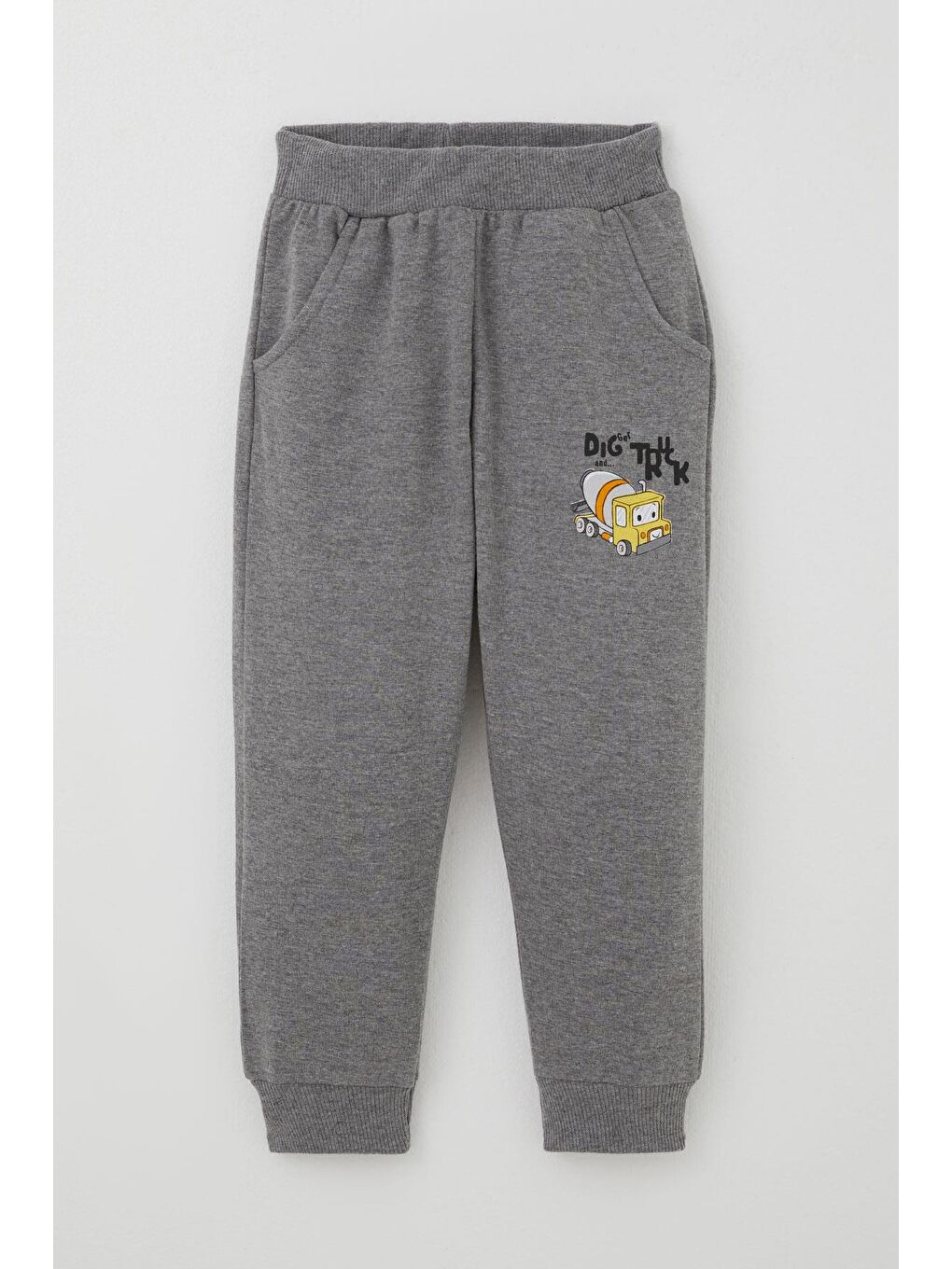 Turkuaz Erkek Çocuk Eşofman Takımı Küçük Operatör Çalışkan İş Makineleri Su Yeşili (1-4 Yaş)-2