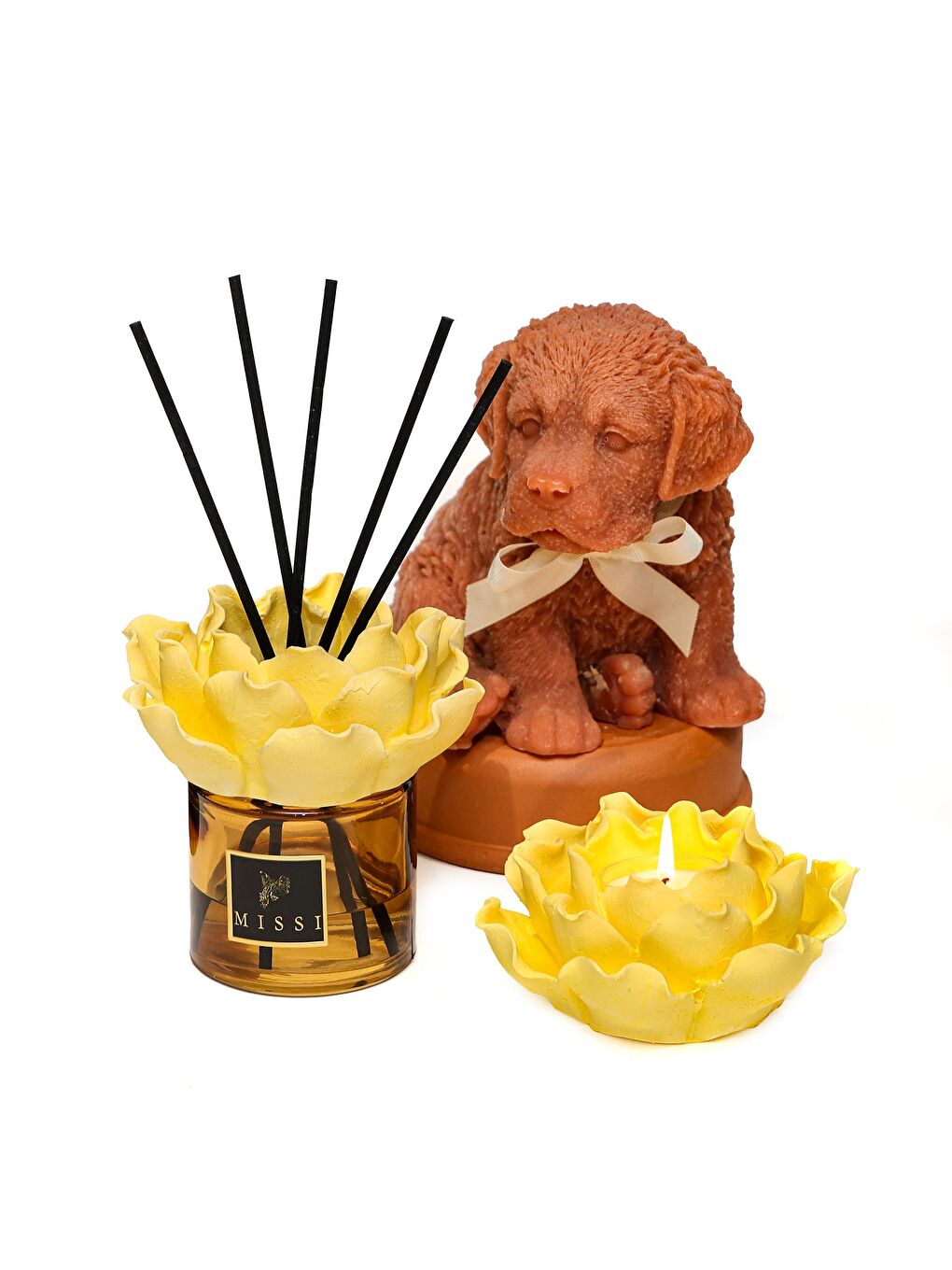 Kahverengi Aura Collection Oda Kokusu & Mumluk Set - Oud Vanilya-3