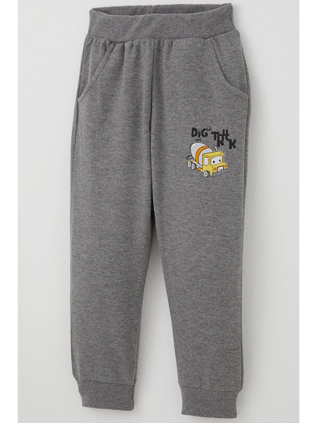 Turkuaz Erkek Çocuk Eşofman Takımı Küçük Operatör Çalışkan İş Makineleri Su Yeşili (1-4 Yaş)-6