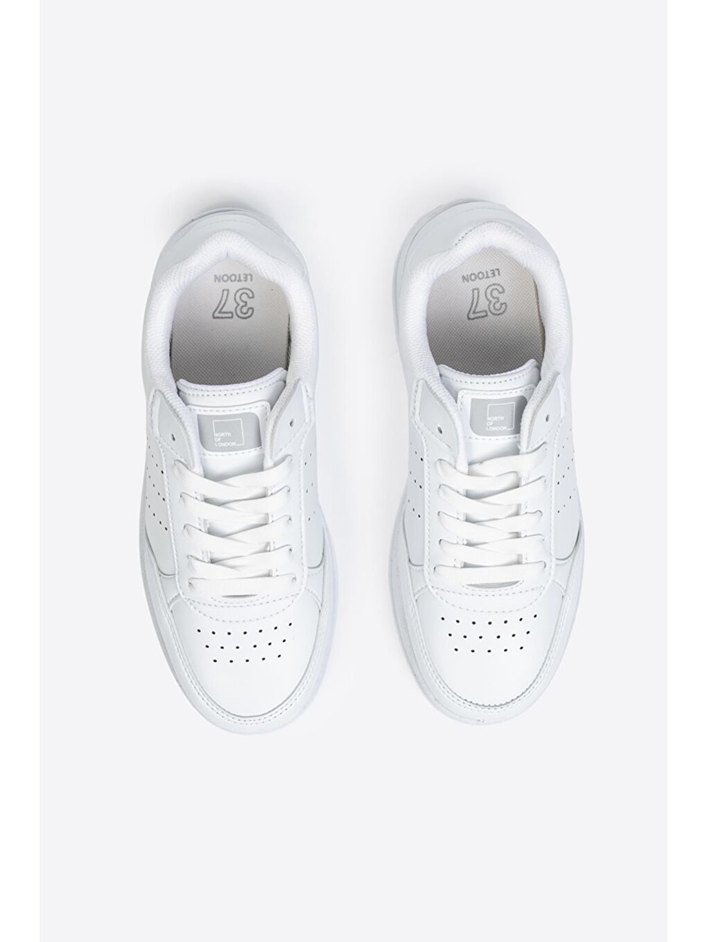 Beyaz Bağcıklı Kadın Günlük Spor Ayakkabı-2