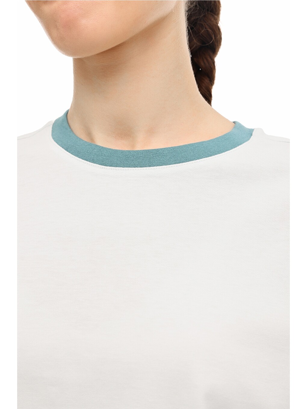 Yeşil Wl 11merybel-tsh2 6fx Mint Kadın Kısa Kol T-shirt-3