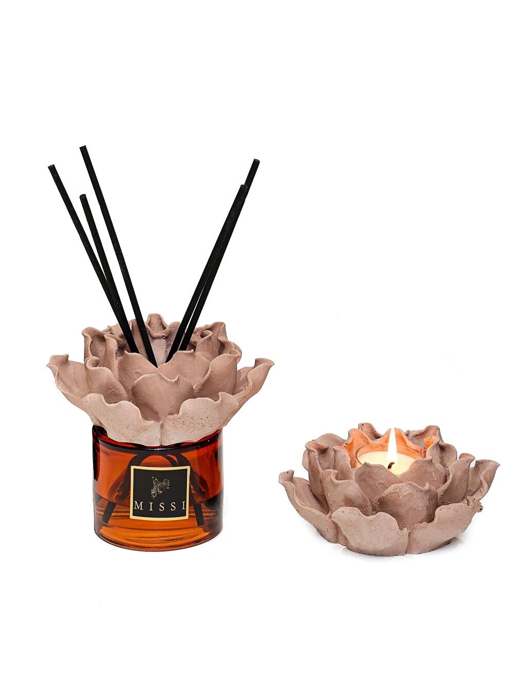 Kahverengi Aura Collection Oda Kokusu & Mumluk Set- Dark Amber-1