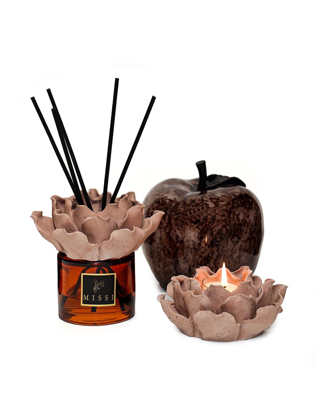 Kahverengi Aura Collection Oda Kokusu & Mumluk Set- Dark Amber-2