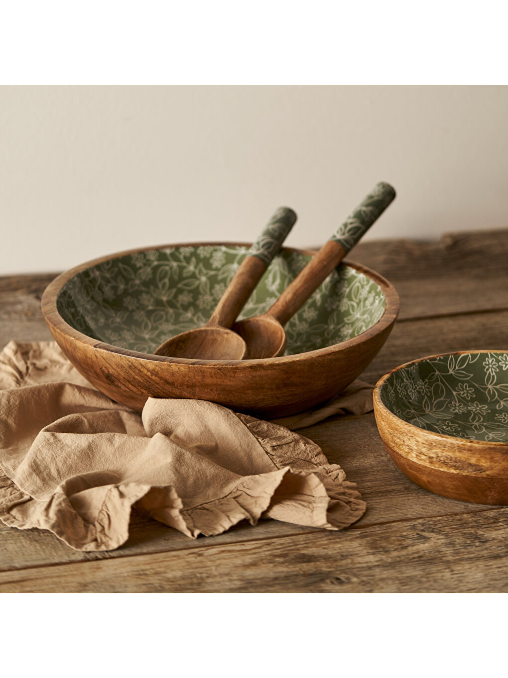 Floral Mango Sunum Kasesi Yeşil (30x8 cm)-3