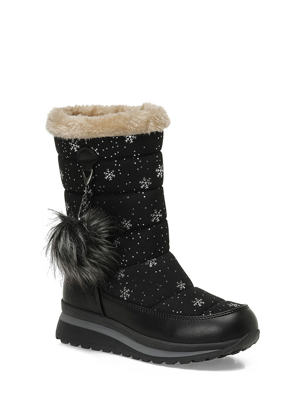 SNOWE.F5PR Siyah Kız Çocuk Çizme-1