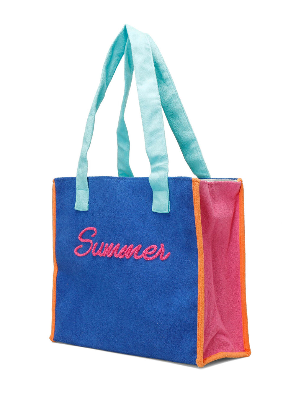 Mavi HAVLU  SUMMER PLJ 5FX Saks Kadın Plaj Çantası-1