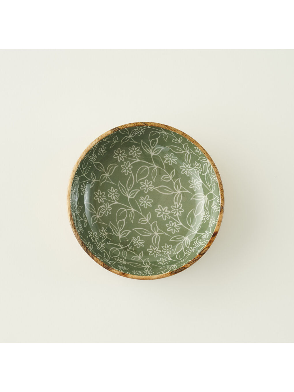 Floral Mango Sunum Kasesi Yeşil (20x6 cm)-1