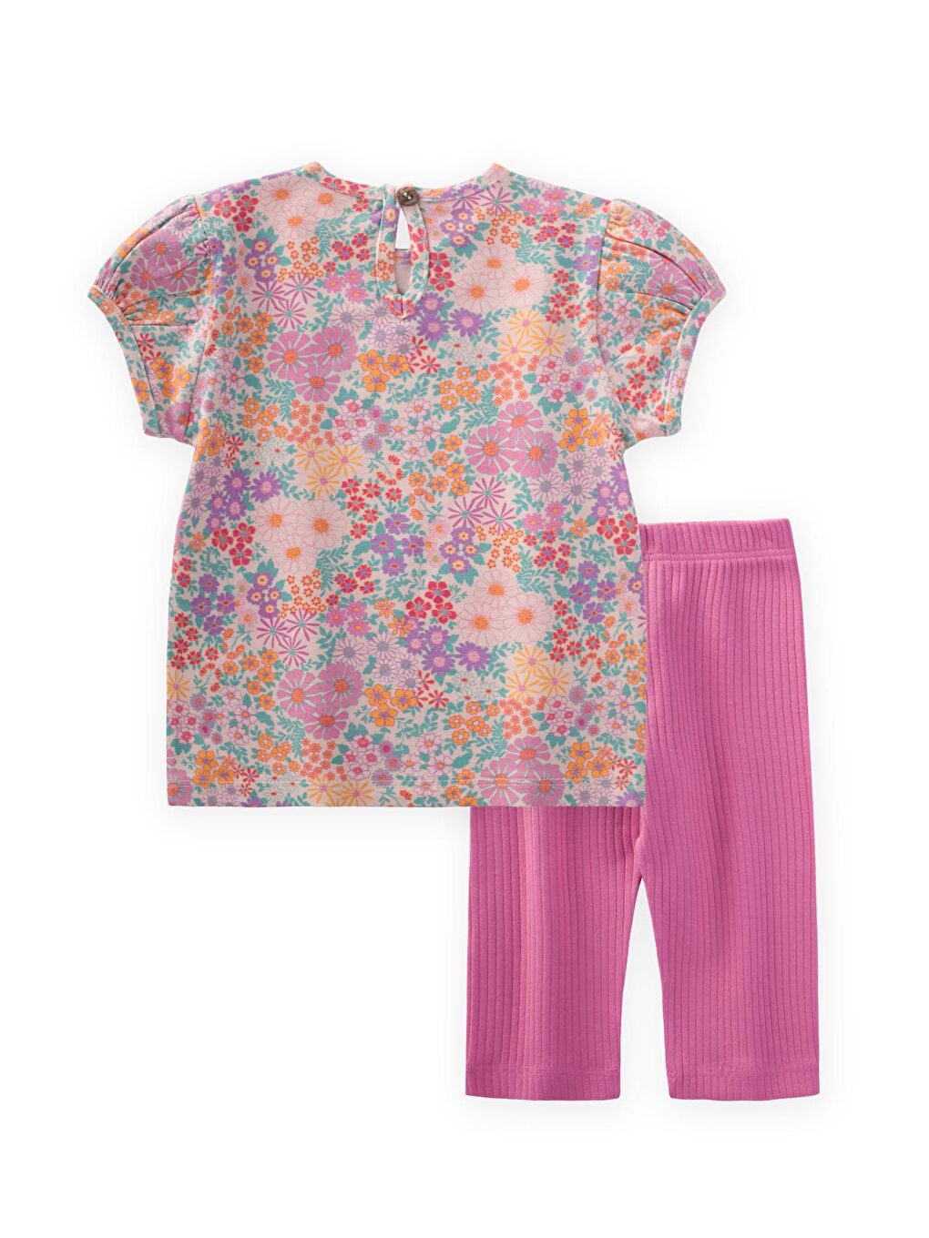 Pembe Kız Çocuk Çiçek Takım-1