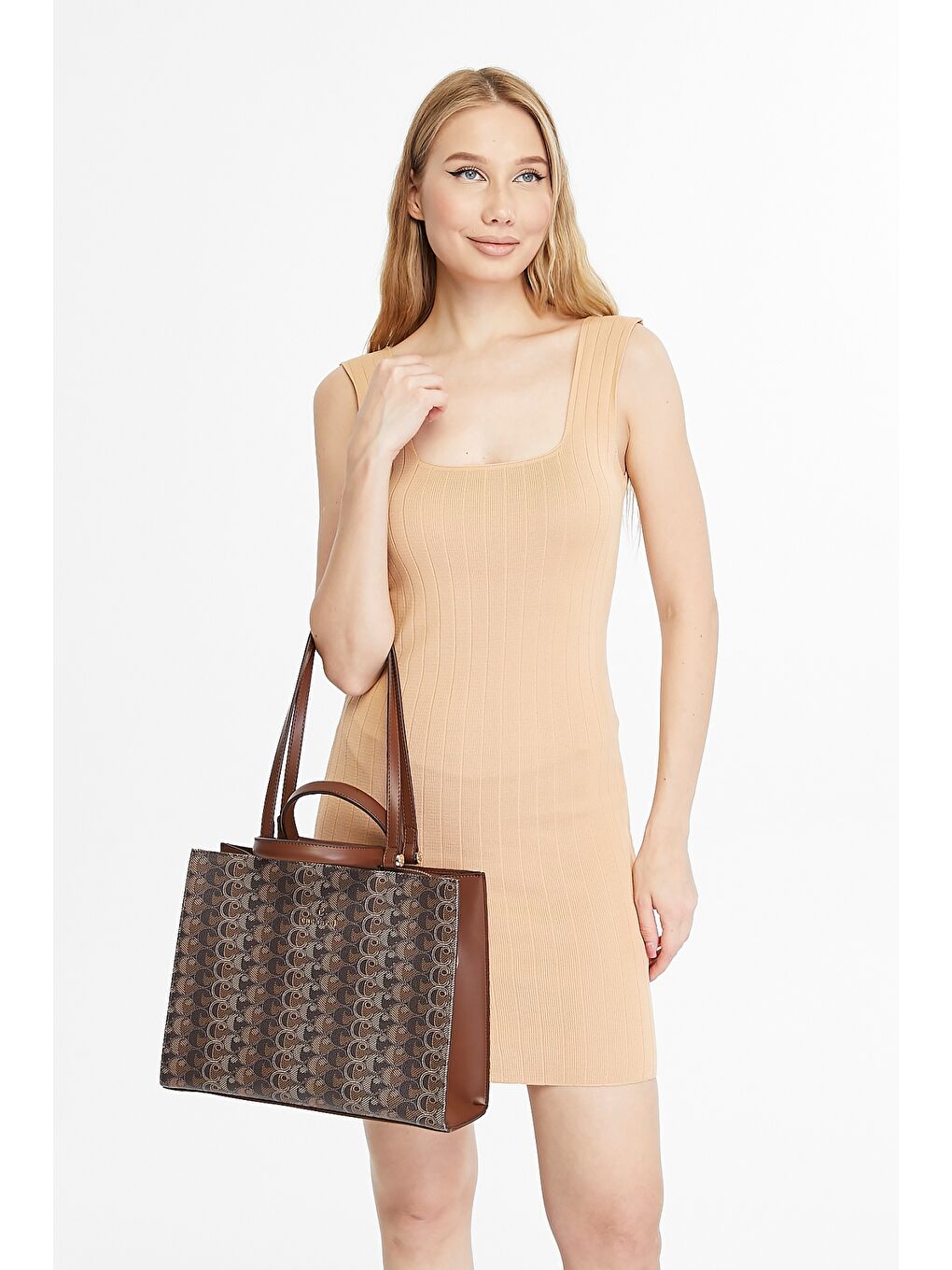 Kahverengi Kadın el ve Askılı Çanta-2