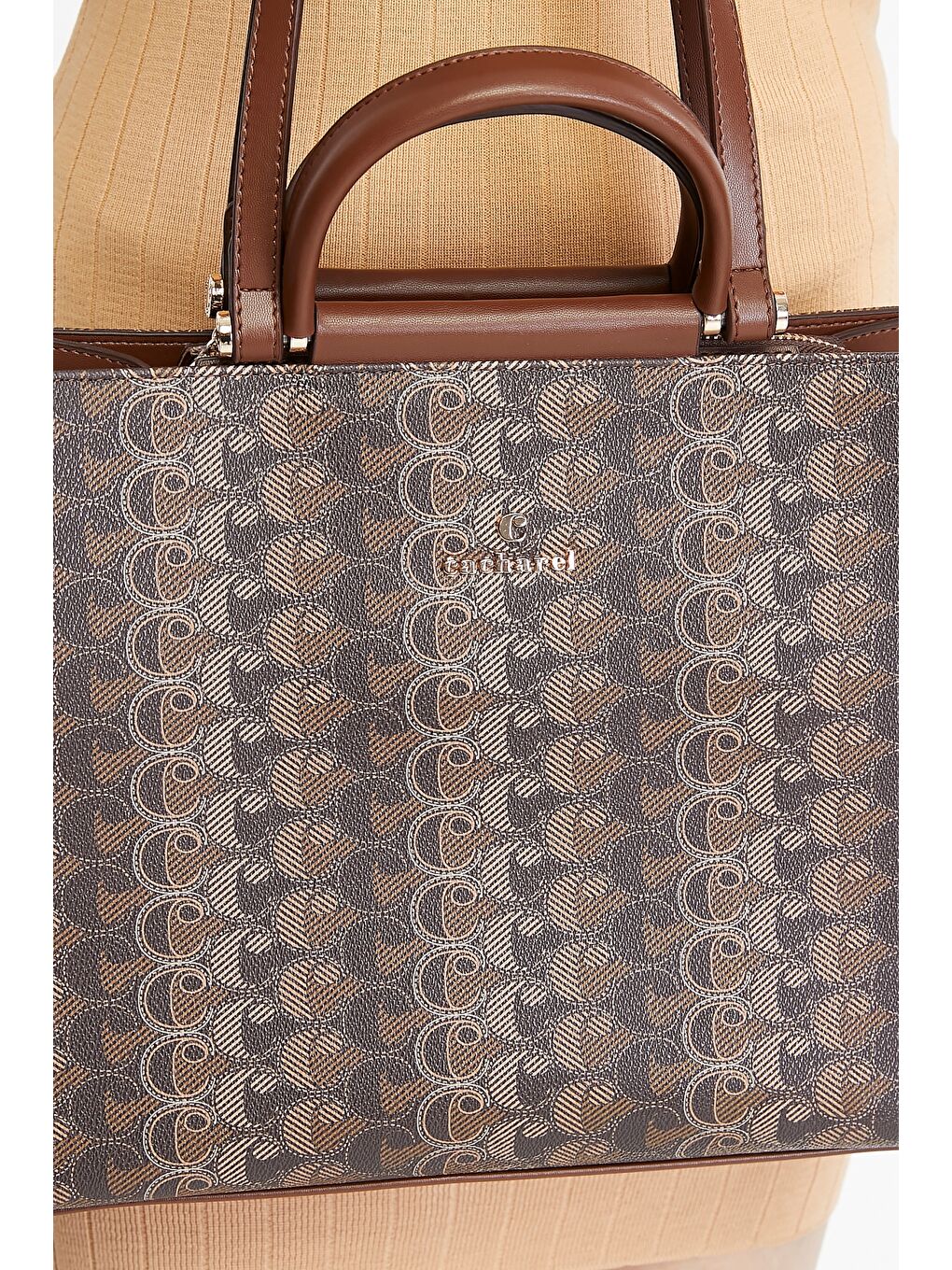 Kahverengi Kadın el ve Askılı Çanta-5