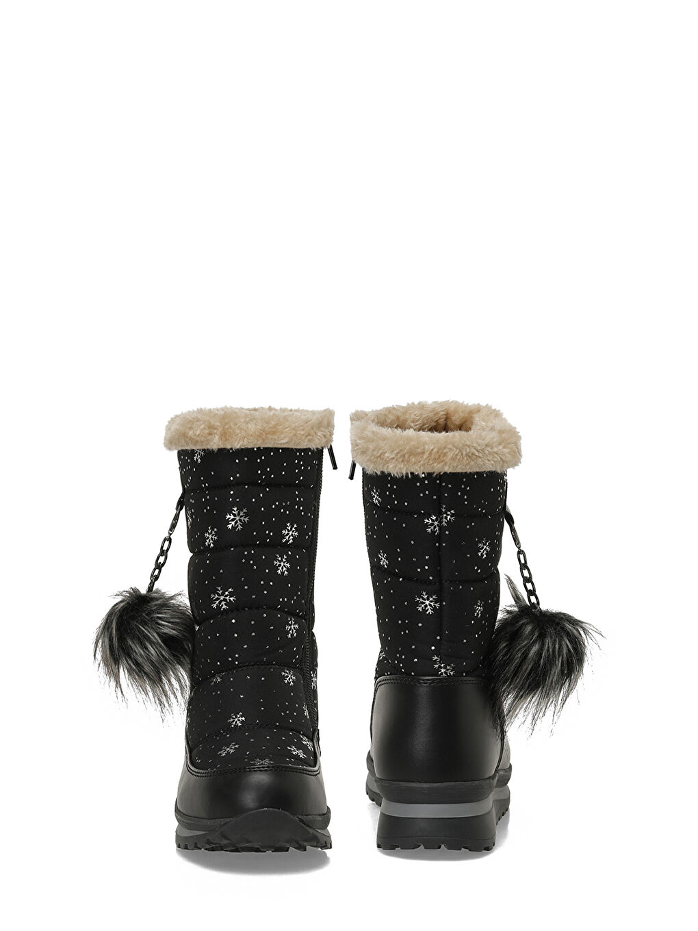 SNOWE.F5PR Siyah Kız Çocuk Çizme-4