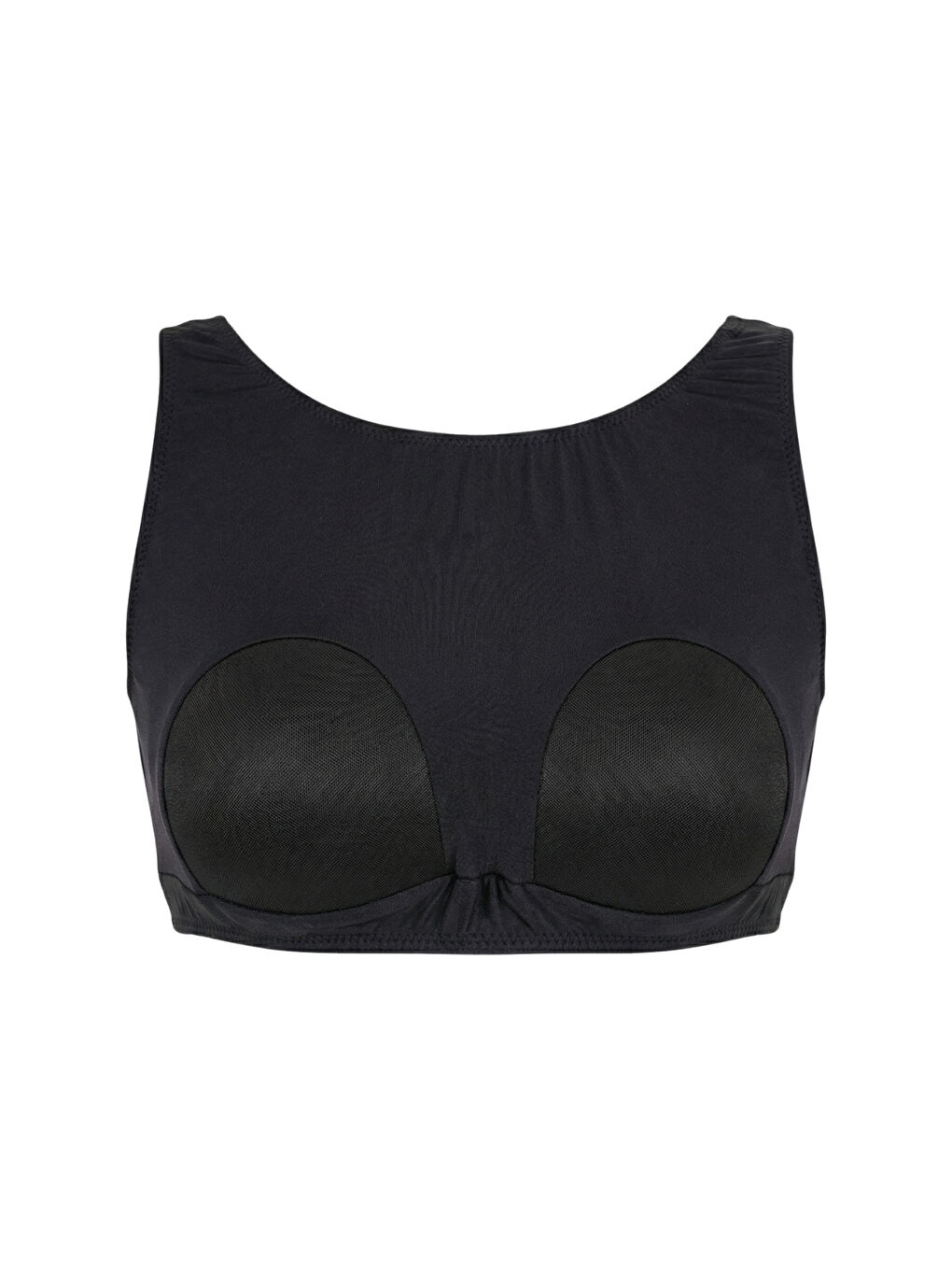 Siyah Dolgusuz Desteksiz Pedli Tesettür Mayo İç Büstiyeri 599