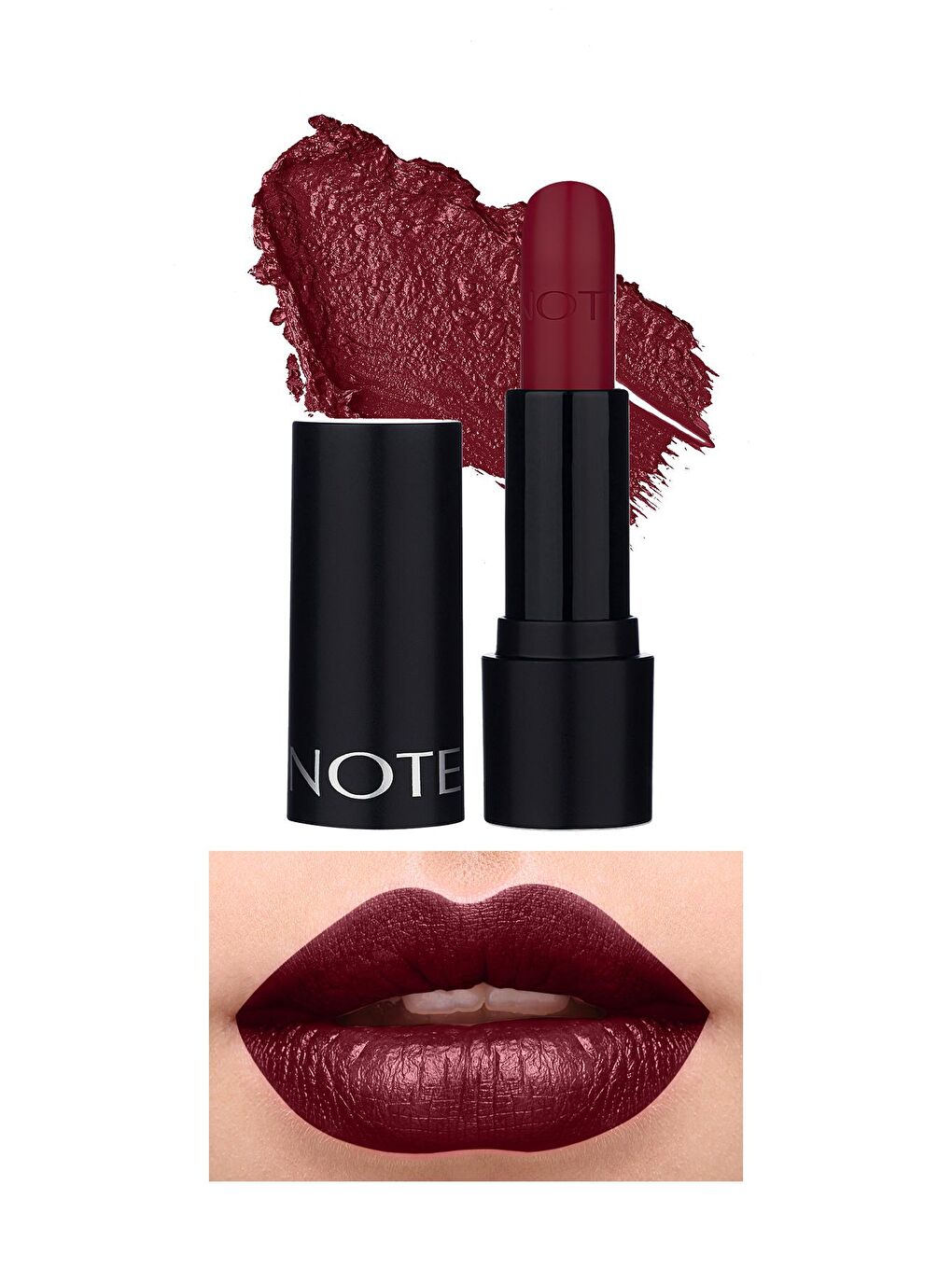 Note Cosmetique Kırmızı Note Deep Impact Lipstick Kremsi Dokulu Yarı Parlak Ruj 14 Warm Cherry - Kırmızı - 1