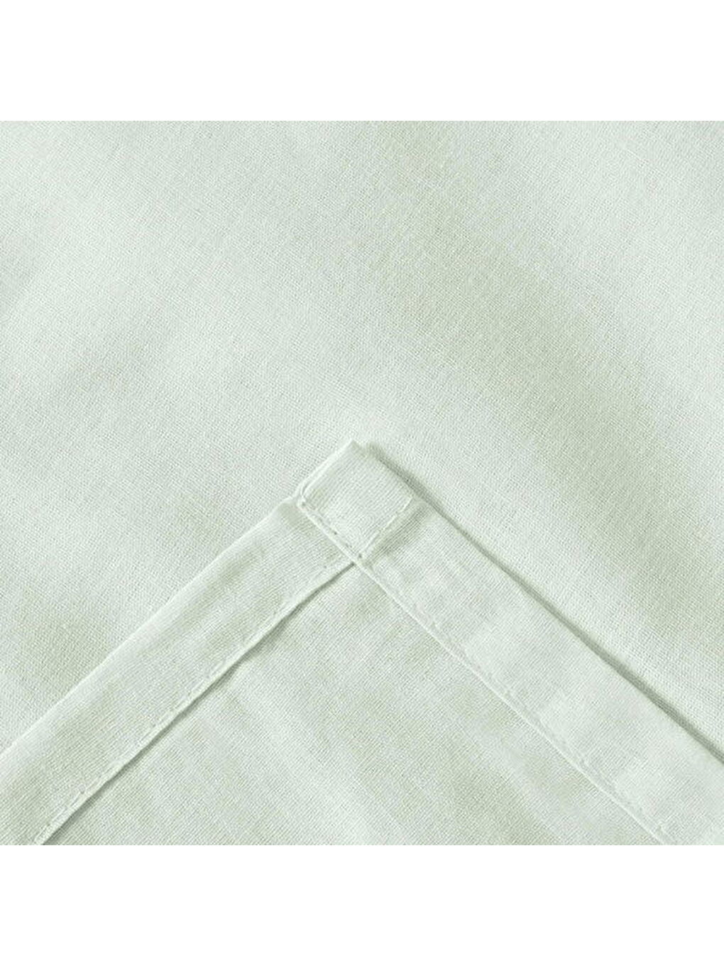 Soft Basic Çift Kişilik Düz Kenar Çarşaf - Yeşil - 240x260 cm-3