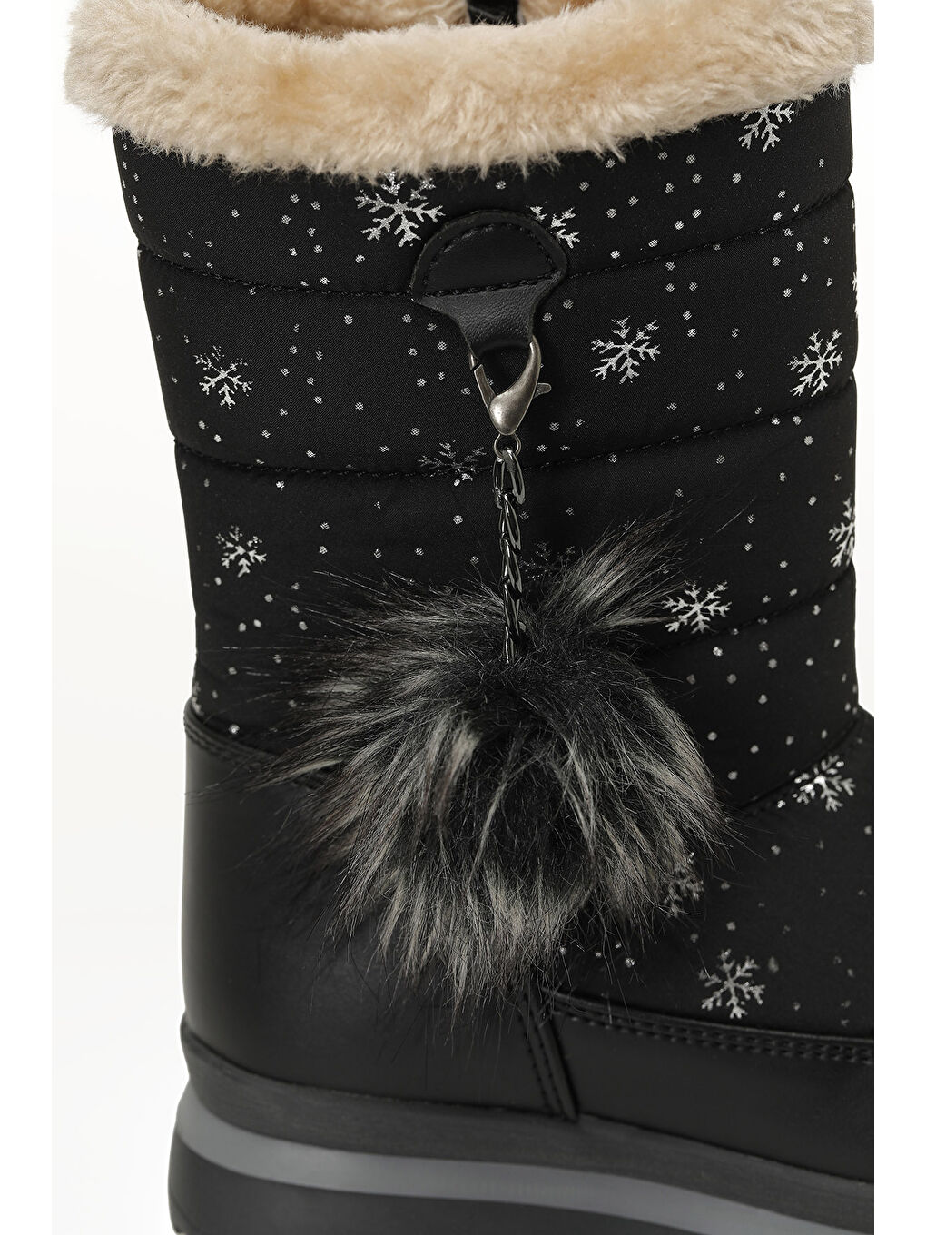 SNOWE.F5PR Siyah Kız Çocuk Çizme-6