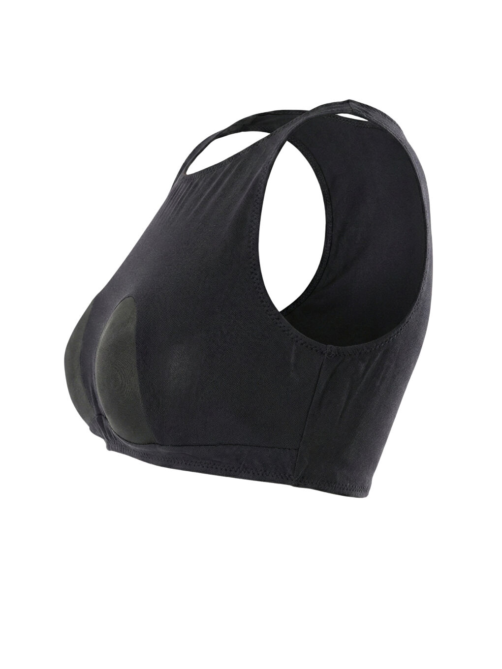 Siyah Dolgusuz Desteksiz Pedli Tesettür Mayo İç Büstiyeri 599-1