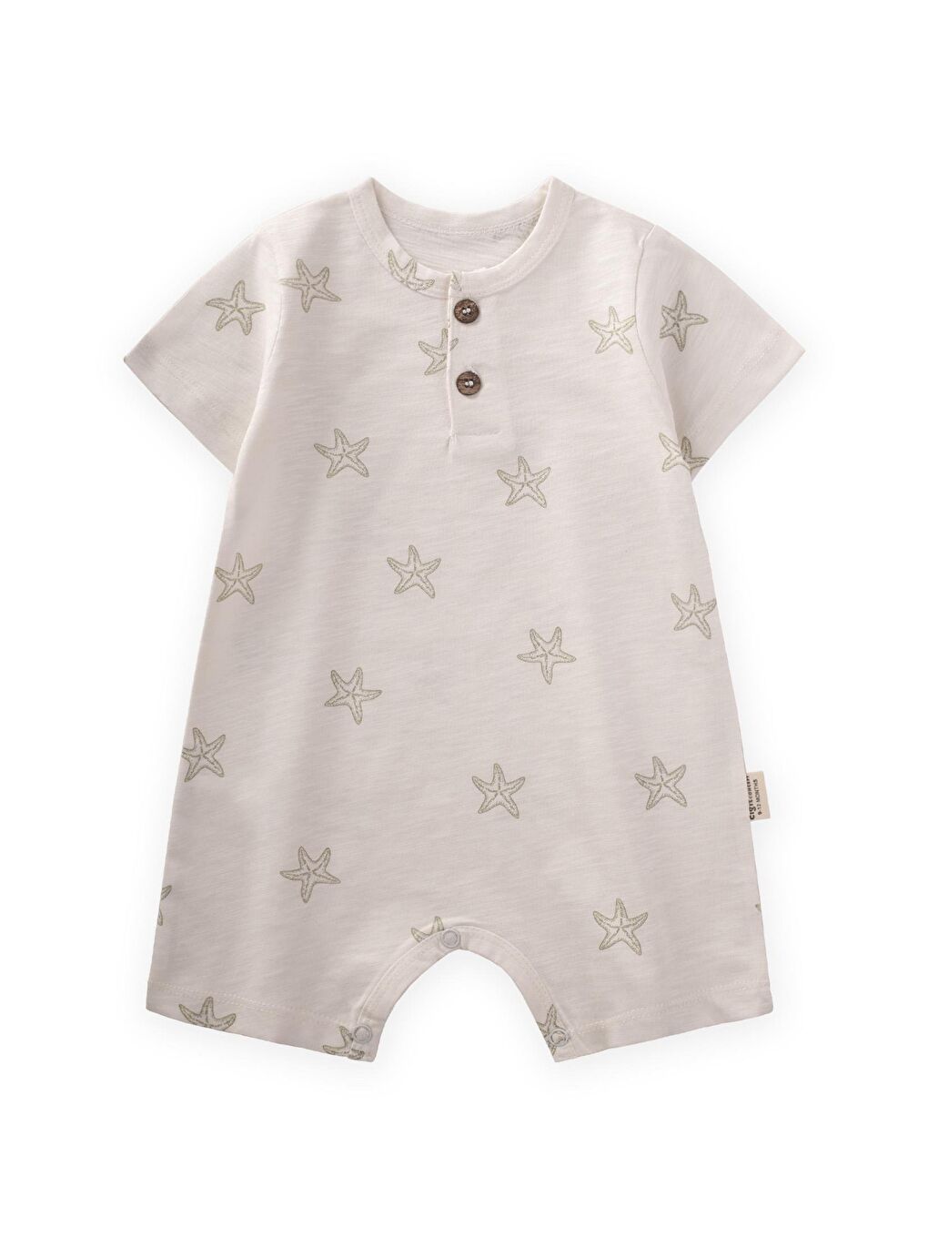 Haki Kız Çocuk Desenli Tulum