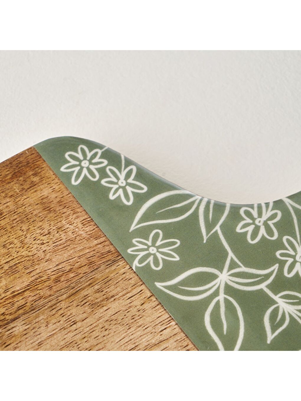 Floral Mango Sunum Tahtası Yeşil (40x20x2 cm)-1