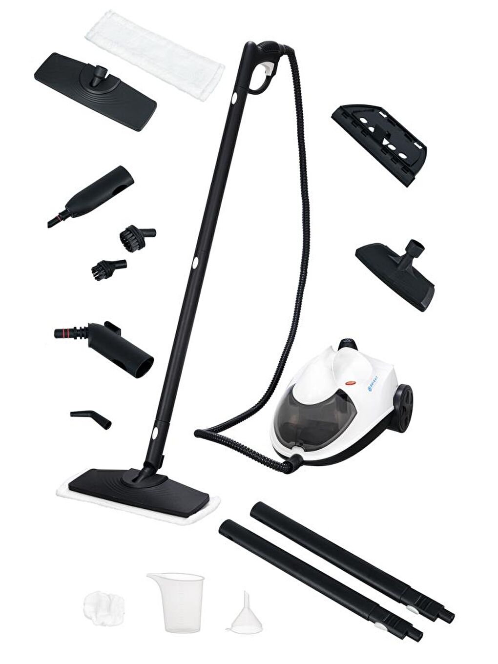 BE-3450 Çok Fonksiyonlu Saklama Hazneli 5 Bar 5m Kablo 2L Su Hazneli Buharlı Temizlik Makinesi Beyaz-1