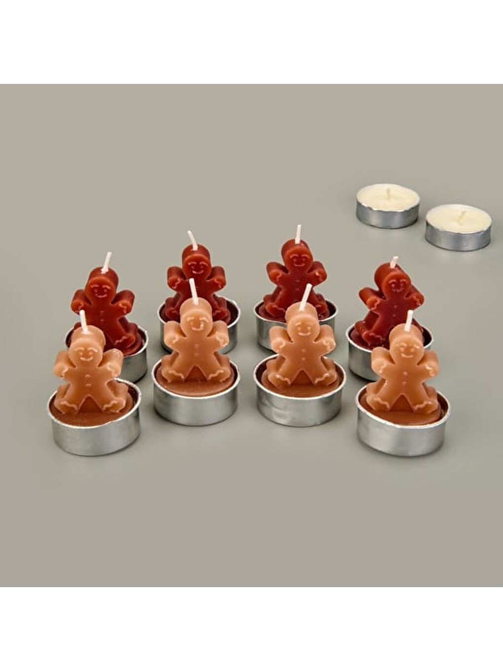 Karışık Cookie 4'lü Tealight Mum - Asorti - 20 cm-1