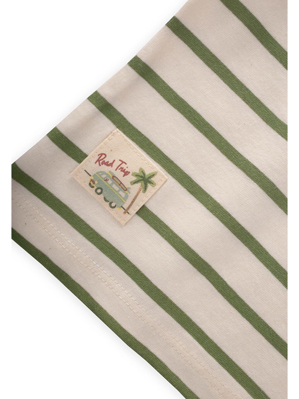 Çizgili Şortlu Takım 1-7 Yaş Yağ Yeşili-2