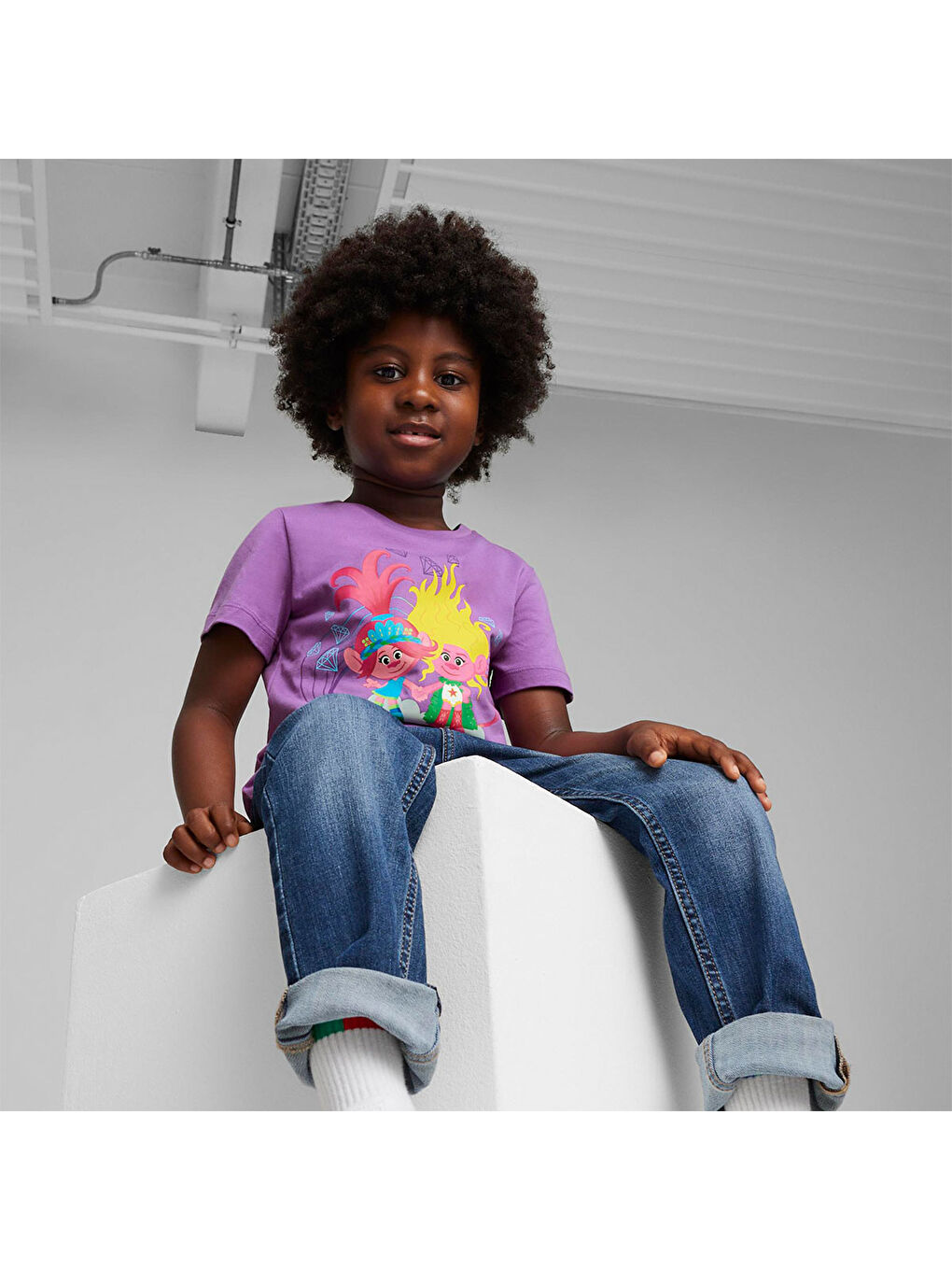 X Trolls Erkek Çocuk Mor Tişört-2