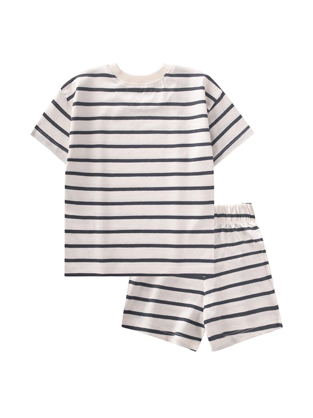 Antrasit Erkek Çocuk Çizgili Takım-1