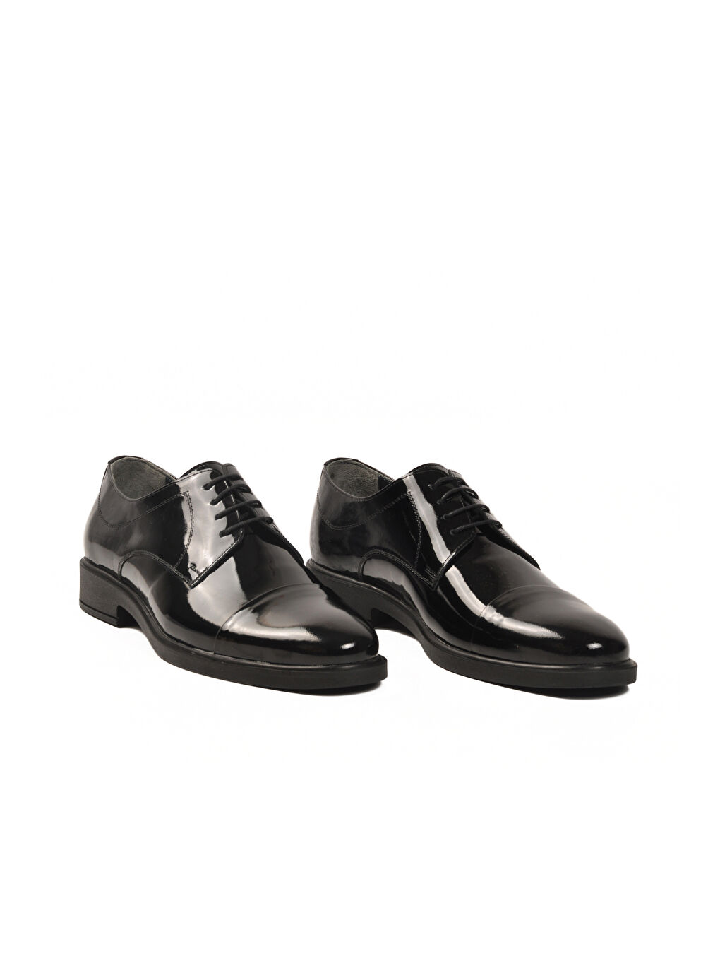 Siyah Rugan Hakiki Deri Erkek Klasik Ayakkabı 025 M-2