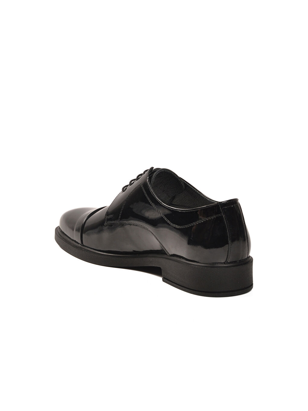 Siyah Rugan Hakiki Deri Erkek Klasik Ayakkabı 025 M-3