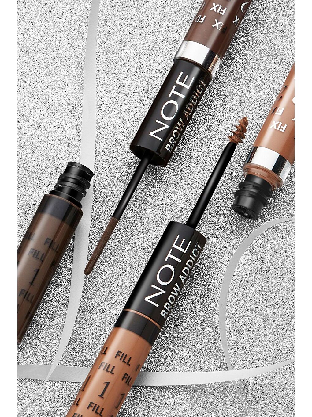 Note Cosmetique Kahverengi Brow Addict Fix&Fill 04 – Kaş Farı&Maskarası 2' si 1 Arada - 3