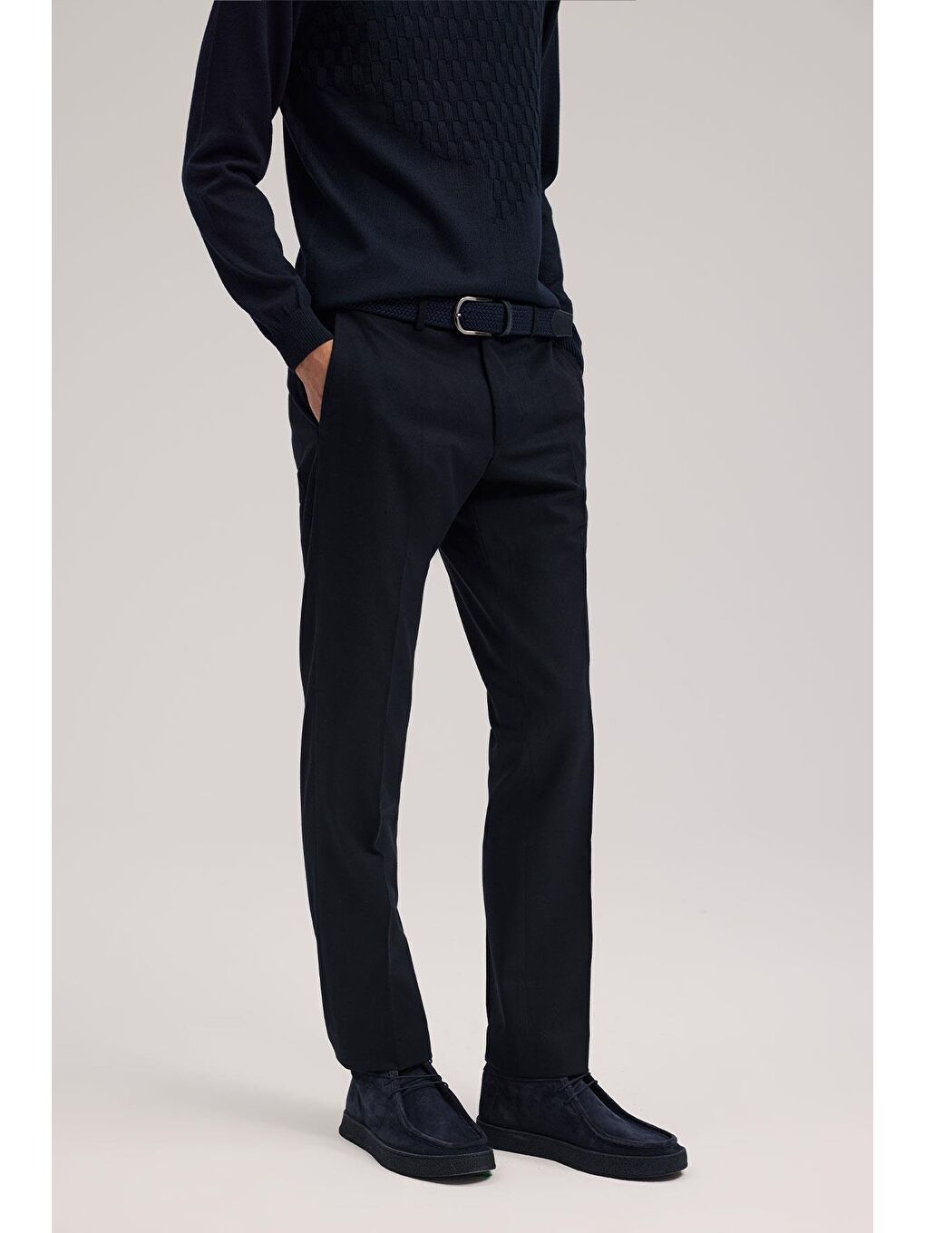 Lacivert Regular Fit Kumaş Pantolon