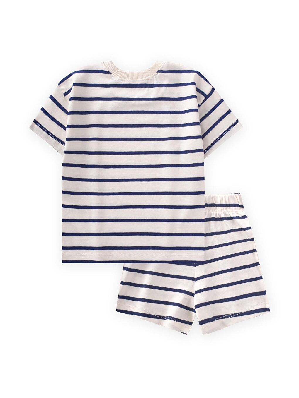 Lacivert Erkek Çocuk Çizgili Takım-1