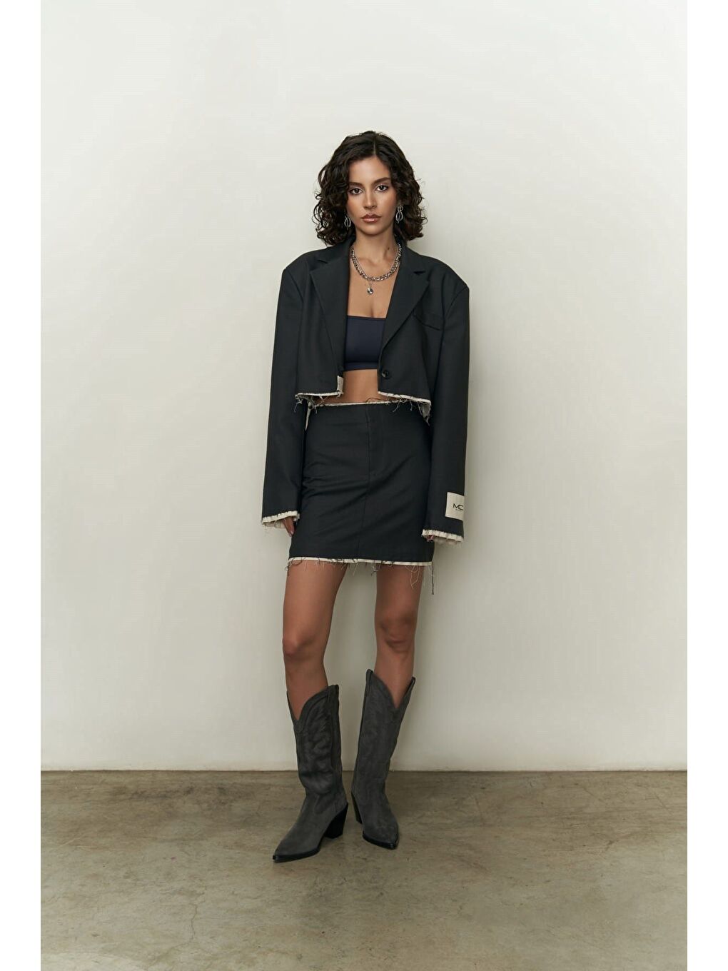 Connel Antrasit Ceket-etek Takım