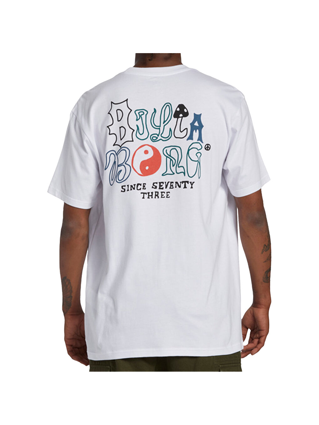 Worded Tees Erkek Beyaz Tişört-3