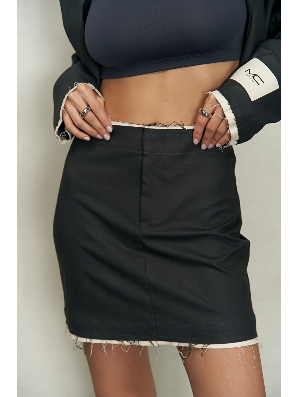 Connel Antrasit Ceket-etek Takım-7