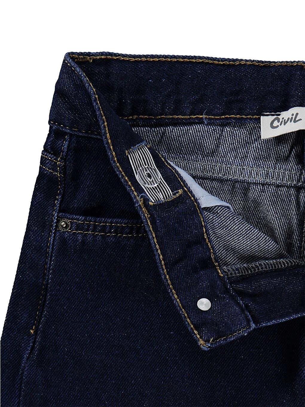 Girls 10-13 Yaş Pantolon Jean - Lacivert-1