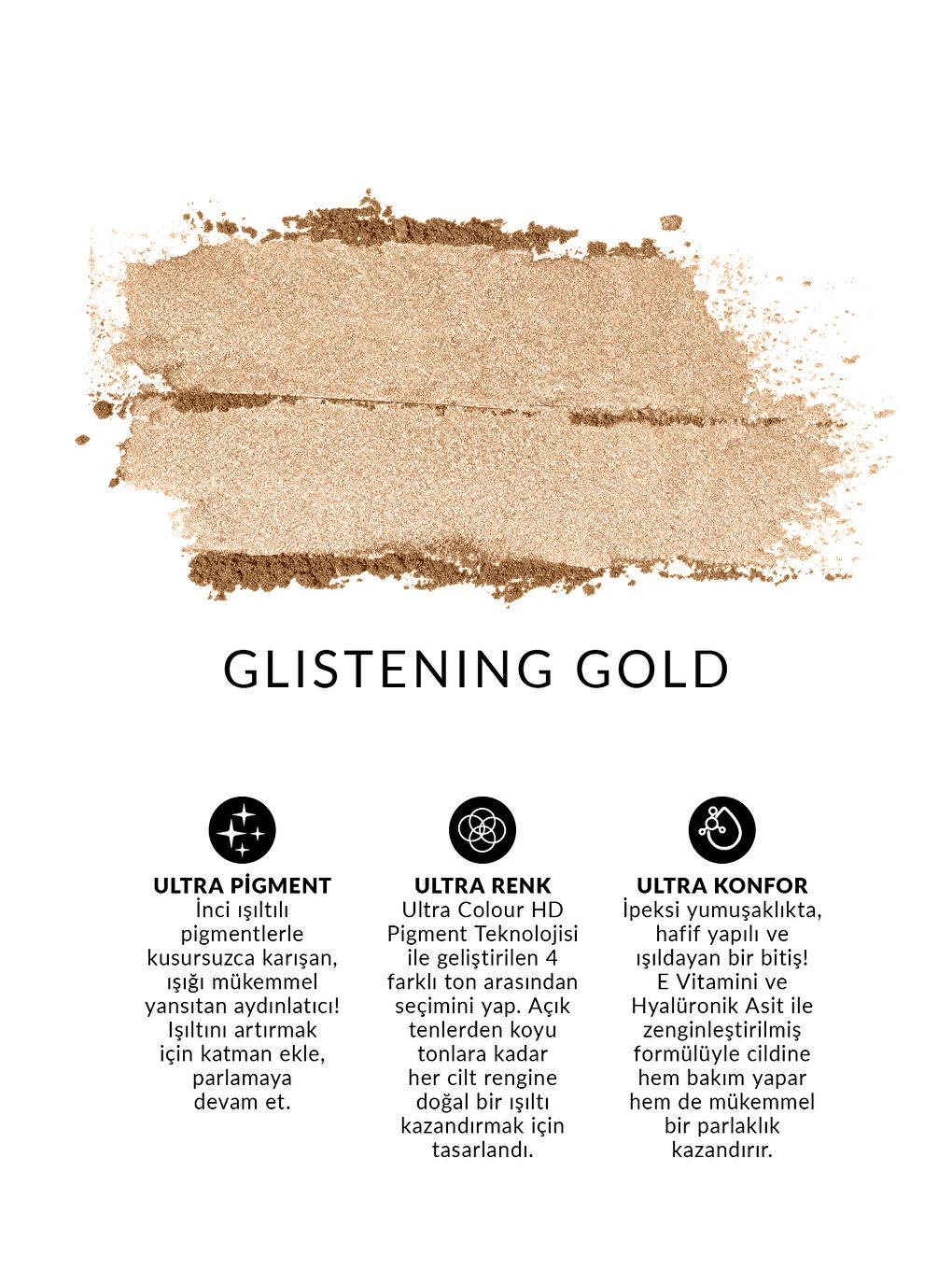 Ultra Colour Pudra Aydınlatıcı Glistening Gold-2
