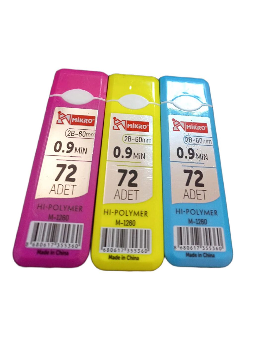M-1260 Hi Polymer 60 mm 2B 0.9 Kalem Ucu 72 Li 12 Tüp-3