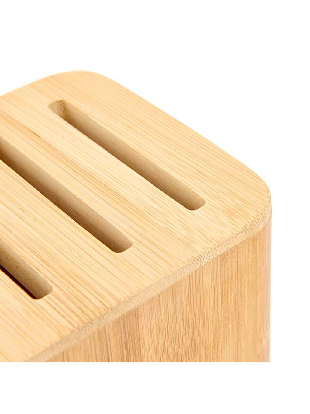 Bambu Çatal Bıçak Kaşık Standı - Kahverengi - 15x17 cm-3