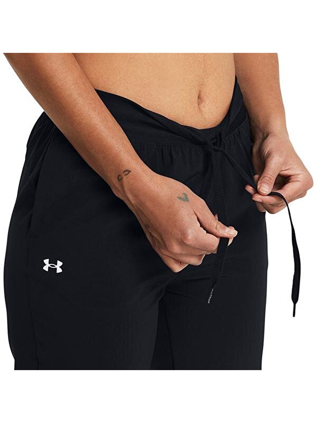 Rival Hi Rise Woven Kadın Siyah Eşofman Altı-3