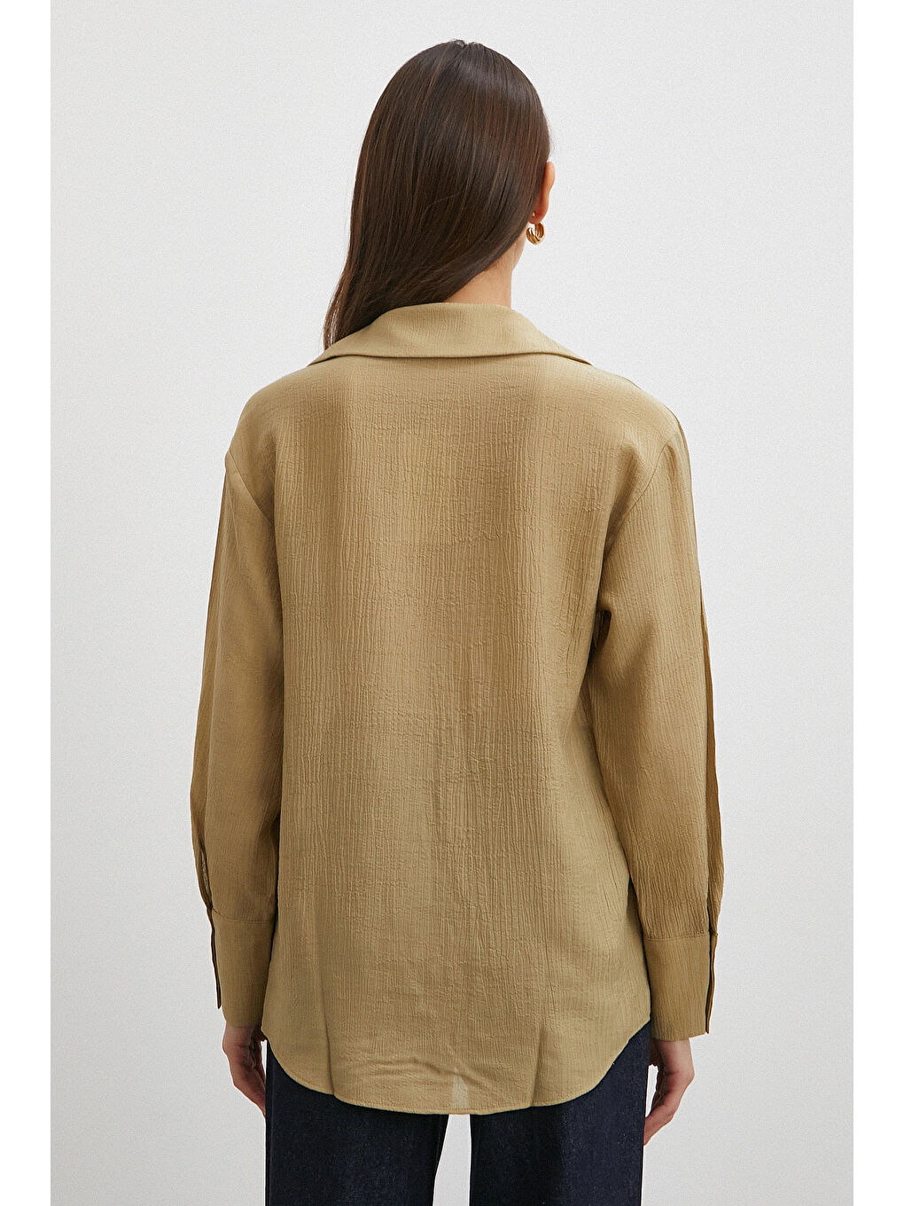 Kraşlı Gömlek Haki-5