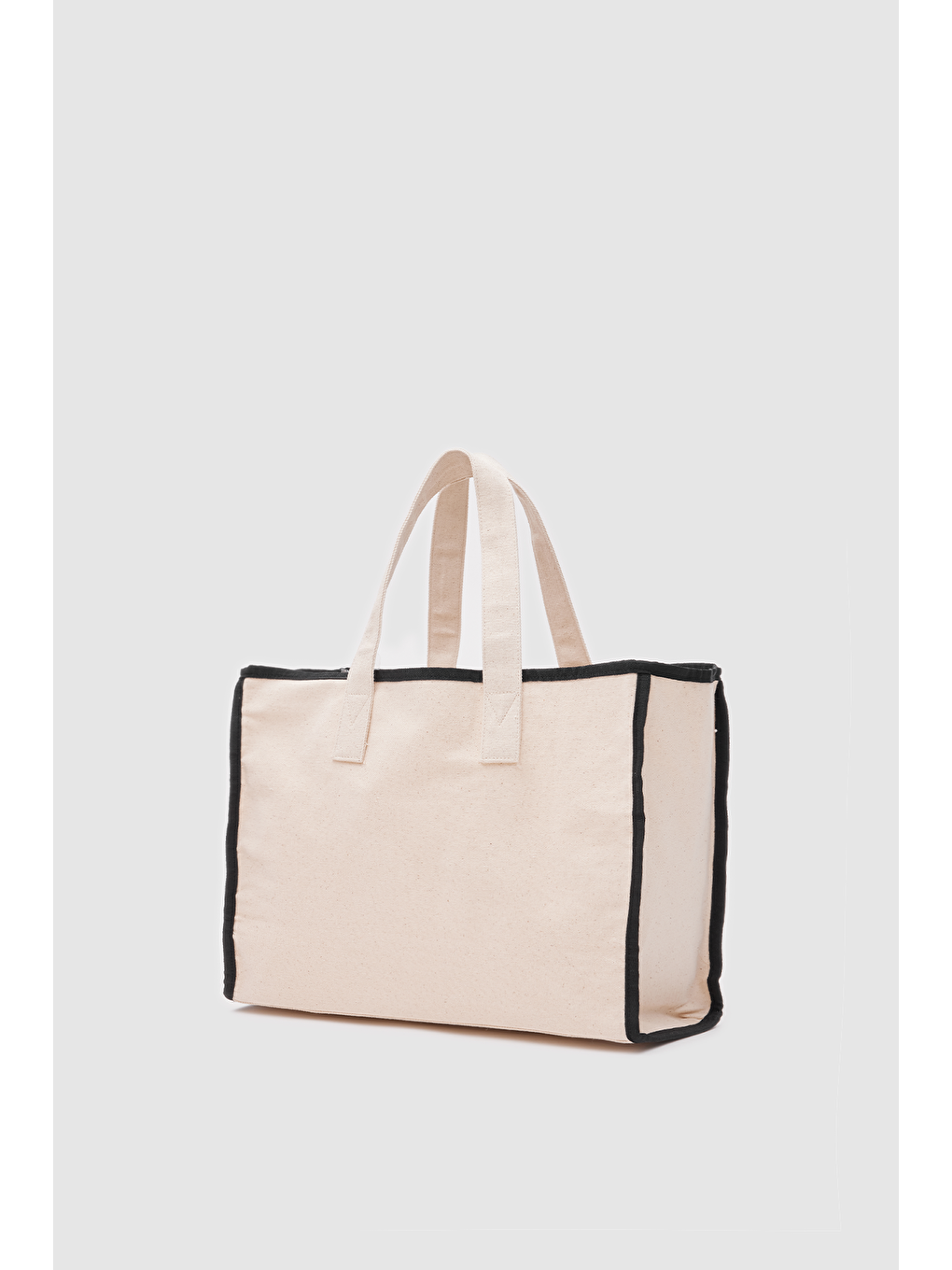 Kahverengi Arc X Large Kanvas Tote Bag Siyah-1