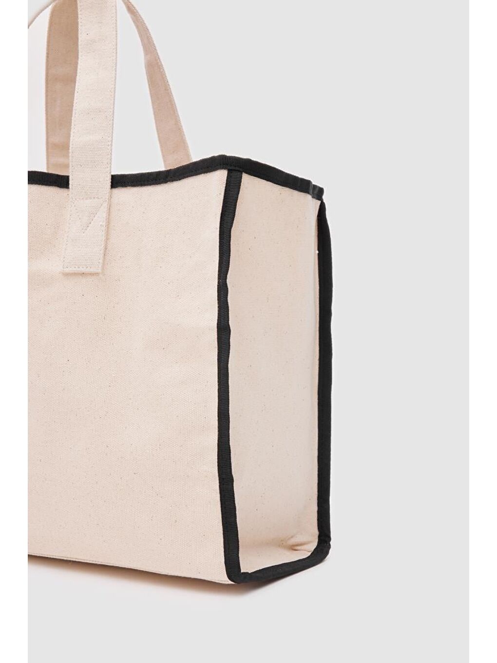 Kahverengi Arc X Large Kanvas Tote Bag Siyah-2