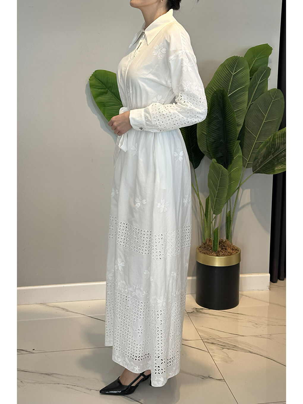 Brode Elbise 13192 Ekru-2