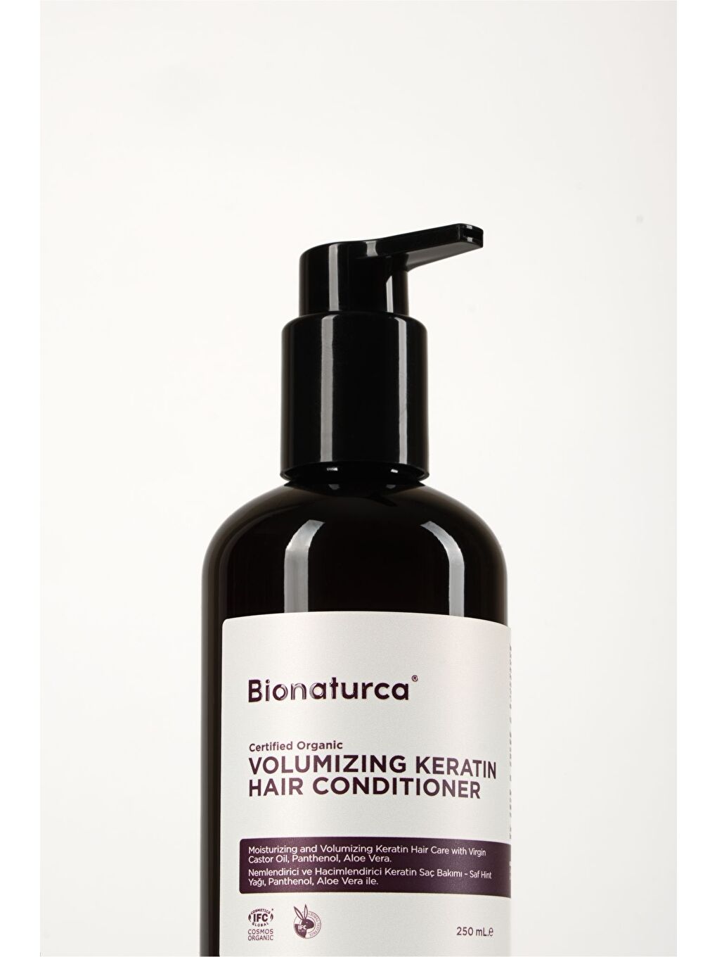 Organik Sertifikalı Hacimlendirici Keratinli Saç Bakım Kremi 250 m l--1