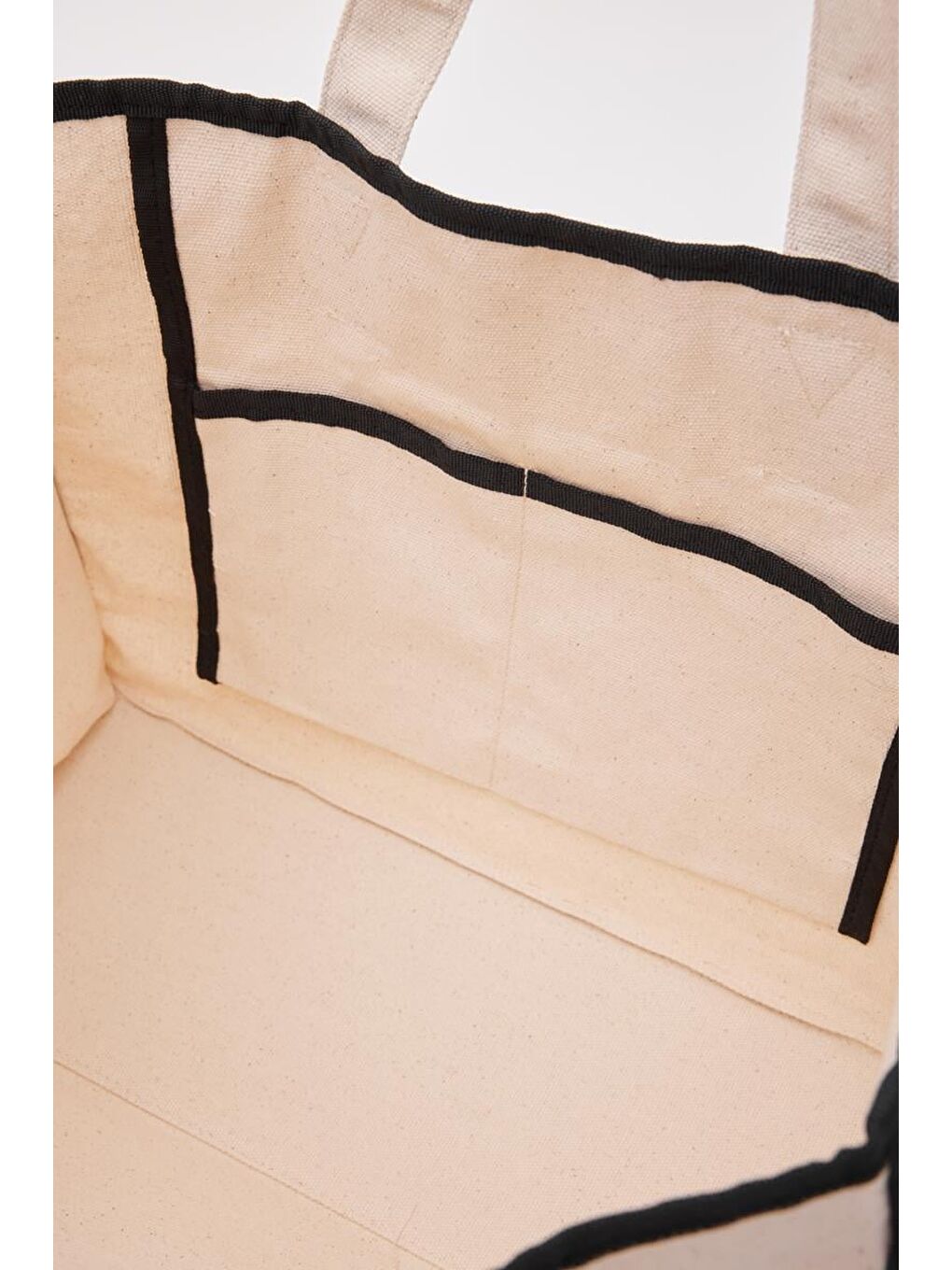 Kahverengi Arc X Large Kanvas Tote Bag Siyah-3