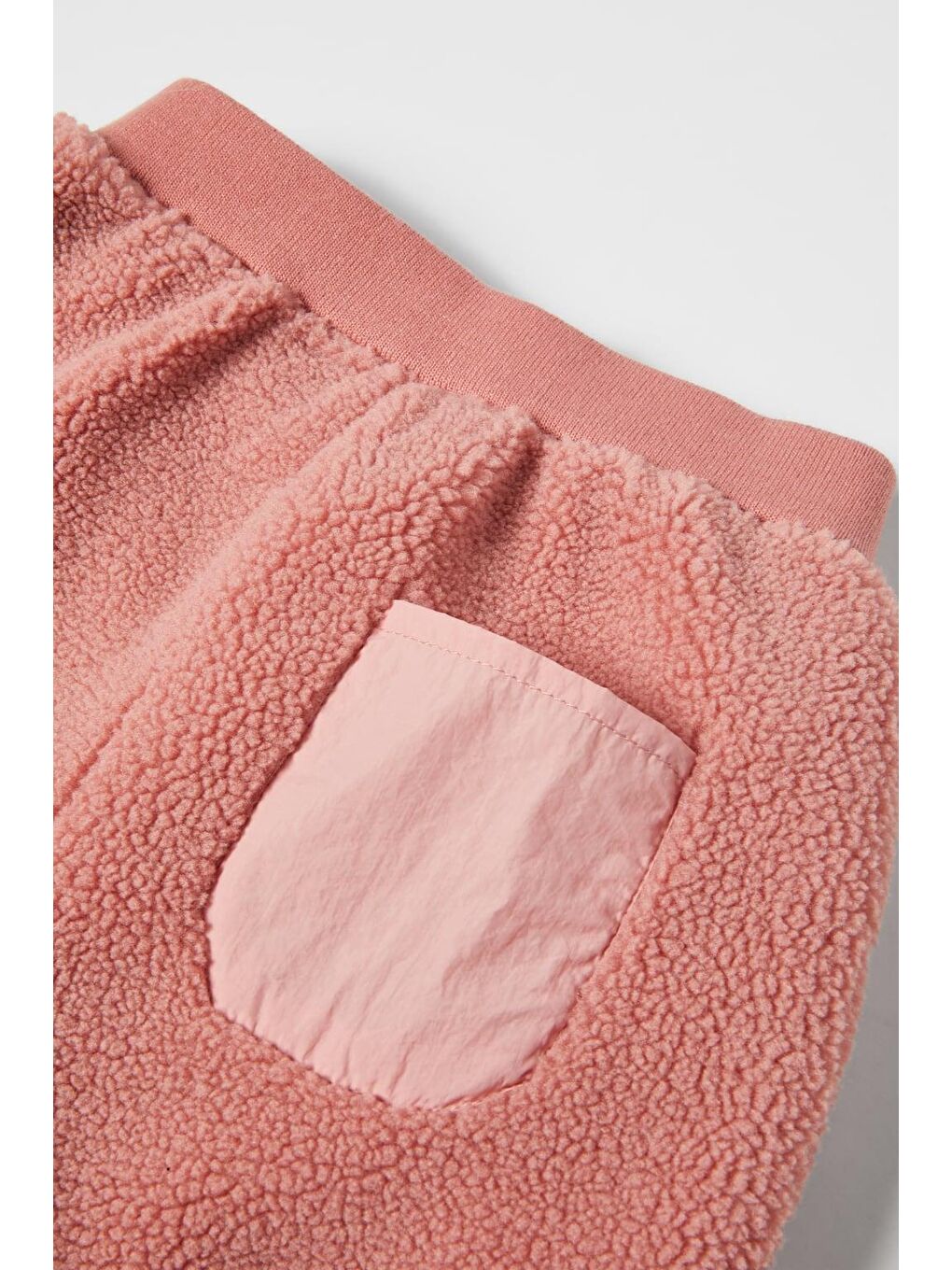Karışık Kız Çocuk Polar Kumaş Fermuarlı Cep Detaylı 2'Li Eşofman Takımı - Pembe-3