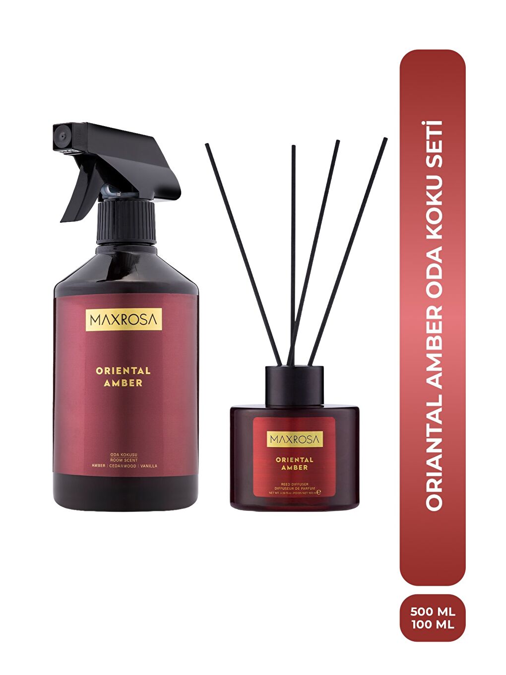 Renksiz Maxrosa Oriantal Amber Oda Koku Seti